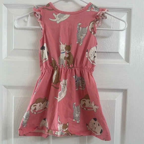 Mini Boden Other - Mini Boden Pink Cat Print Kids Dress size 3-4y
